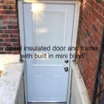 Steel Insulated Door and Frame with Built in Mini Bliend