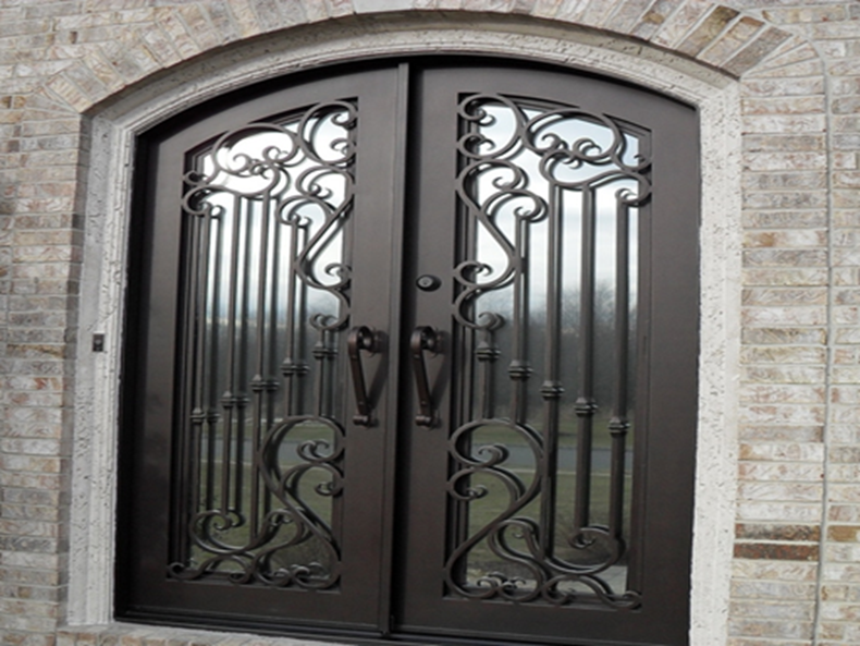 Steel entry gates